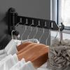 Wall Mounted Laundry Hanger Dryer Rack Folding Clothes Hanger Metal Storage Rack for Home Dormitory Balcony Heavy Duty