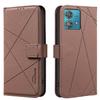 For Motorola Edge 40 Neo 5G Case BINFEN COLOR BF35 Geometry Imprinted Leather Phone Cover RFID Blocking Wallet Stand