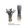 100Pcs/Bag Drinking Straws Eco-friendly Multicolor Portable Flexible Disposable Plastic Drinking Straws Home