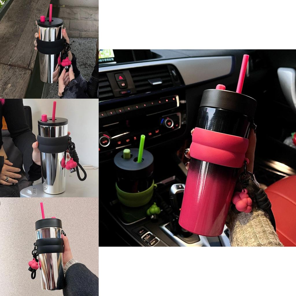 710ml Stainless Steel Travel Mug With Leakproof Lid For Office And Outdoors