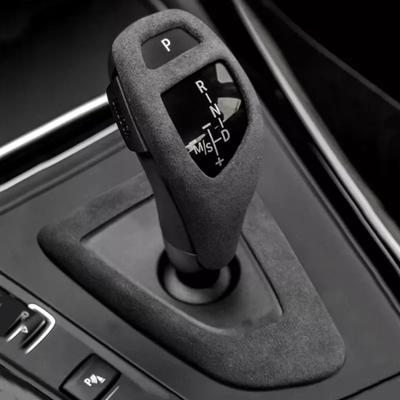 For BMW F10 F30 F20 F31 F32 F36 F34 F22 X3 X4 X5 X6 Made of Alcantara Car Gear Shift Knob Cover Trim Panel Interior Accessories