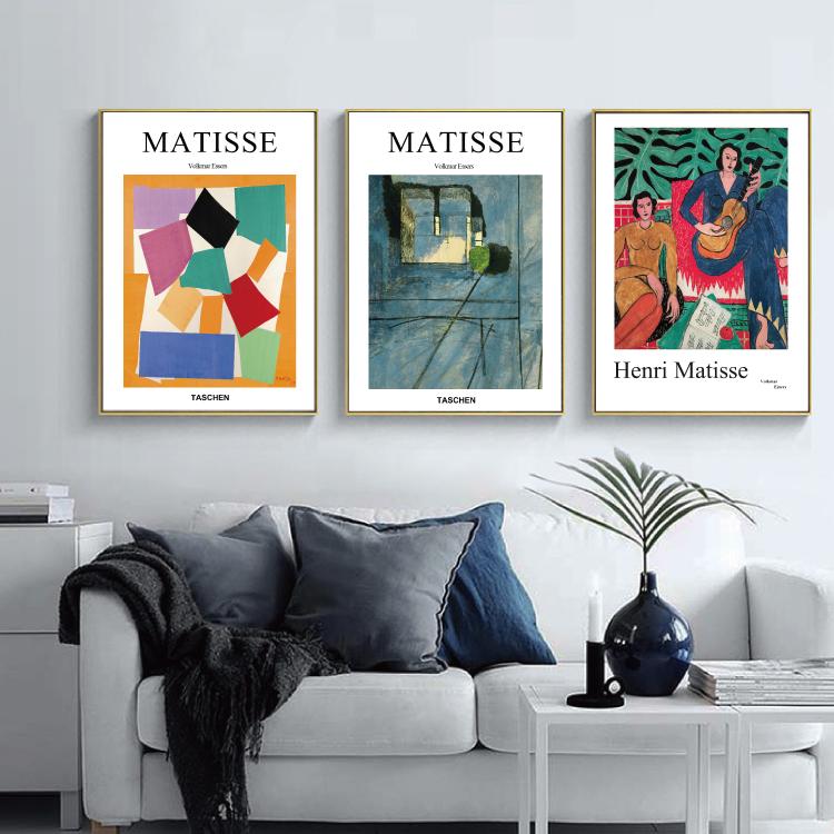 Abstract Matisse Line Art Poster World Famous Painting Vintage Wall Pictures Prints for Living Room Bedroom Nordic Home Decor