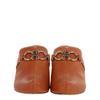 Salvatore Ferragamo Phobos Leather Mules Brown