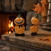 Creative Halloween Pumpkin Display Figure Ornaments, Hand-Painted Resin Decorations with Unique Outdoor Decor Expressions, Figurine for Desktop