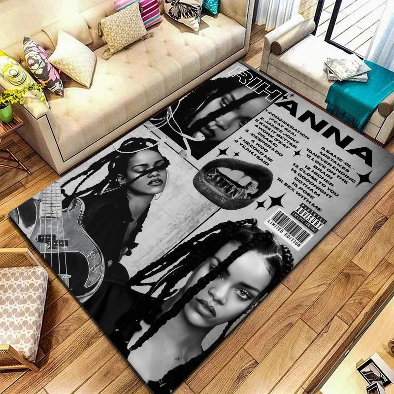 Rihanna Carpet Rug for Living Room Bedroom Home Sofa Decoration,Kids play Nonslip Floor Mat