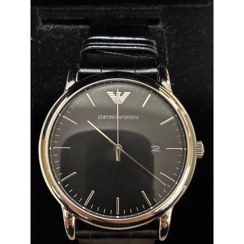 Used EMPORIO ARMANI black analog watch