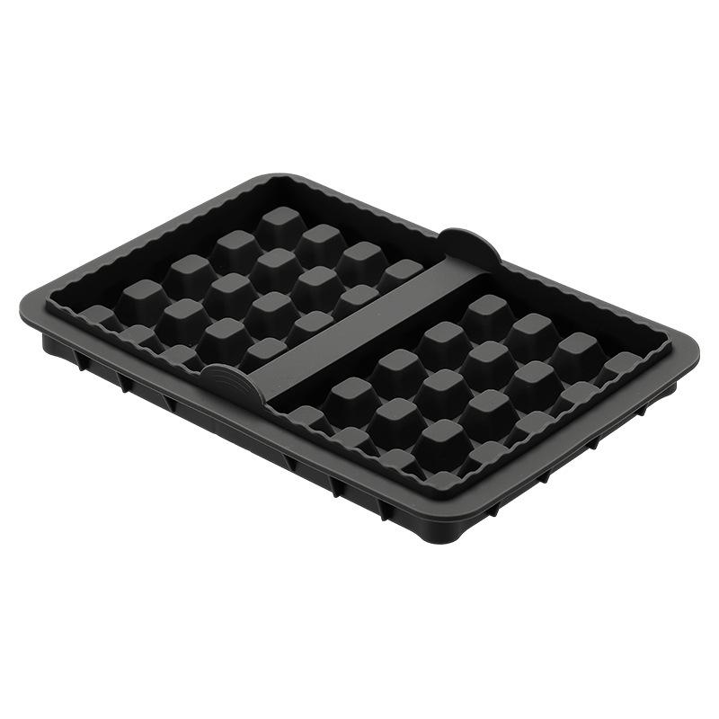 1/2 Piece Silicone Waffle Mold Square Air Fryer Waffle Tray Mat for Cake Chocolate Craft Candy Pastry Accessories Baking Mold