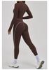 European & American Cross-Color Yoga Set: Nude Feel Zipper Jacket for Outdoor Running & Fitness