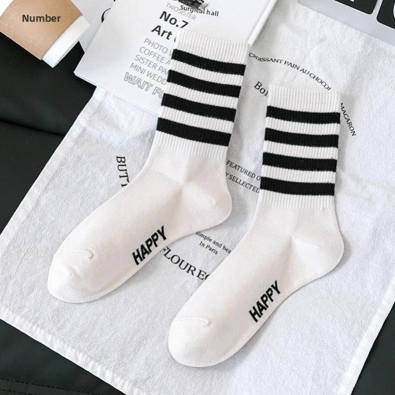 

Female Spring and Autumn New Style All Purpose Letter Tube Socks 1 pair
