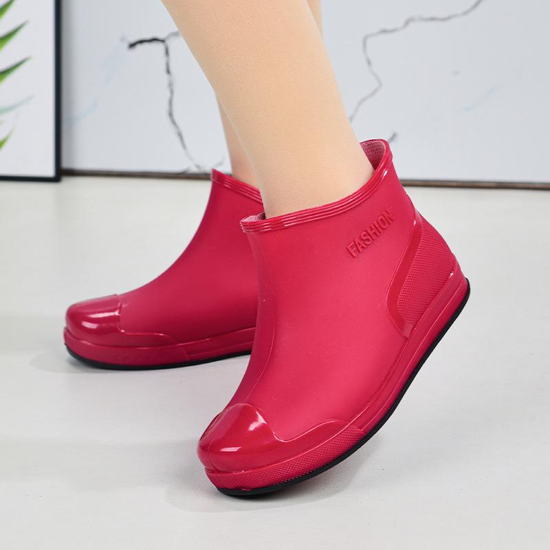 Women's Waterproof Anti Slip Warm And Comfortable Low Cut Rain Shoes