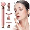 4-in-1 Pulse Facial Massager, Electric Jade Roller Face Massager For Forehead, Cheek, Neck, Eyes, Nose
