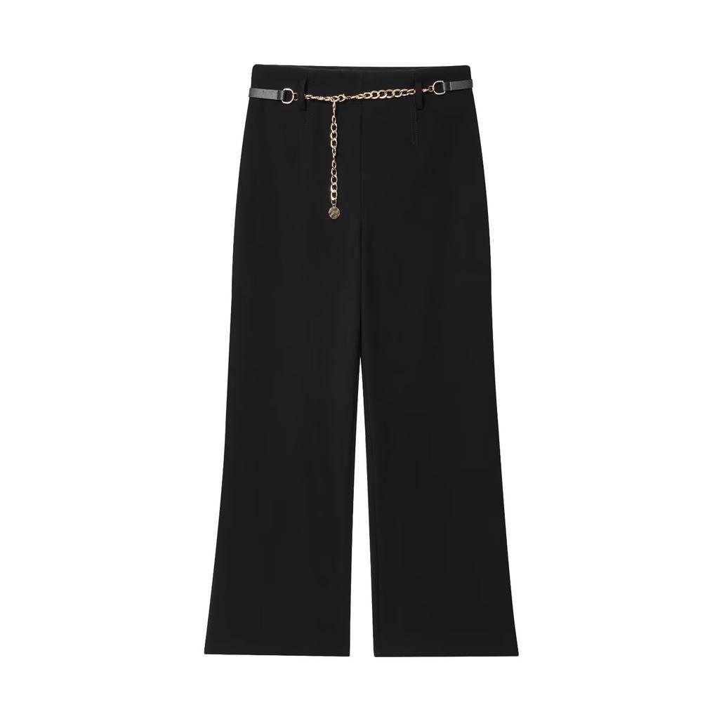 European-American style belt ankle pants 8372249 short double-collar blazer 8372449