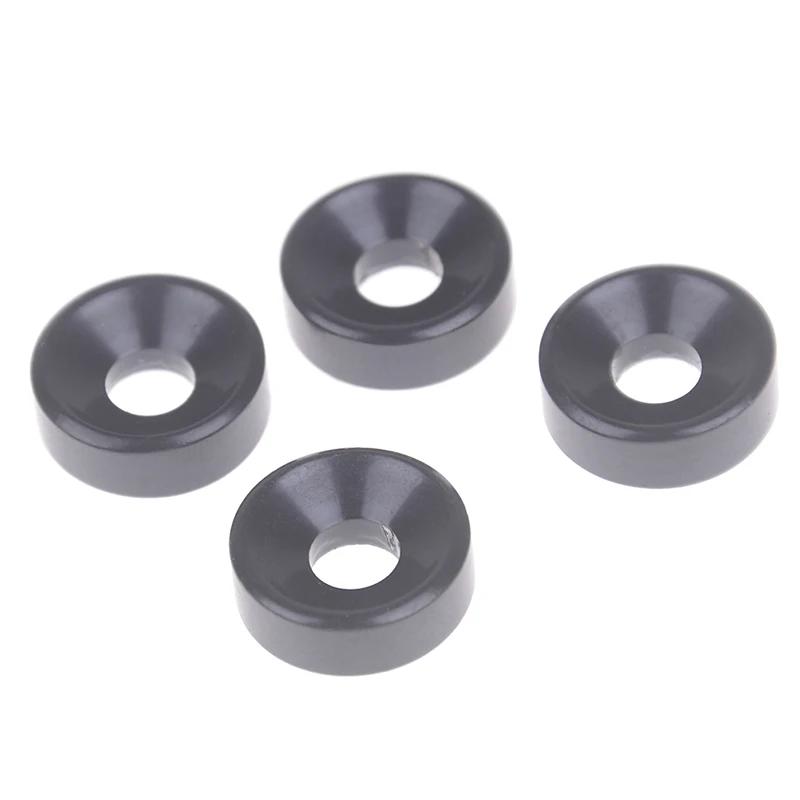4PCS Guitar Neck Ferrules Kit - Metal Alloy Bushings w/Mounting Screws for Fender/Squier/Gibson, Hardware w/Anti-Corrosion
