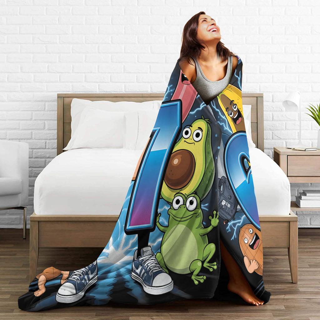 Popular 67 Brainrot Italian Meme Funny Blanket Warm Soft Flannel Throw For Sofa Office Travel Men Women Multi Sizes