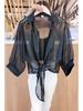 2023 Summer Chiffon Sunscreen Shawl Cardigan Women's Top Cover-up