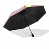 Princess Aurora, Butterflies Automatic Opening and Closing Umbrella - 8 Ribs Portable Folding Umbrella with Plastic Handle, Suitable for Lei
