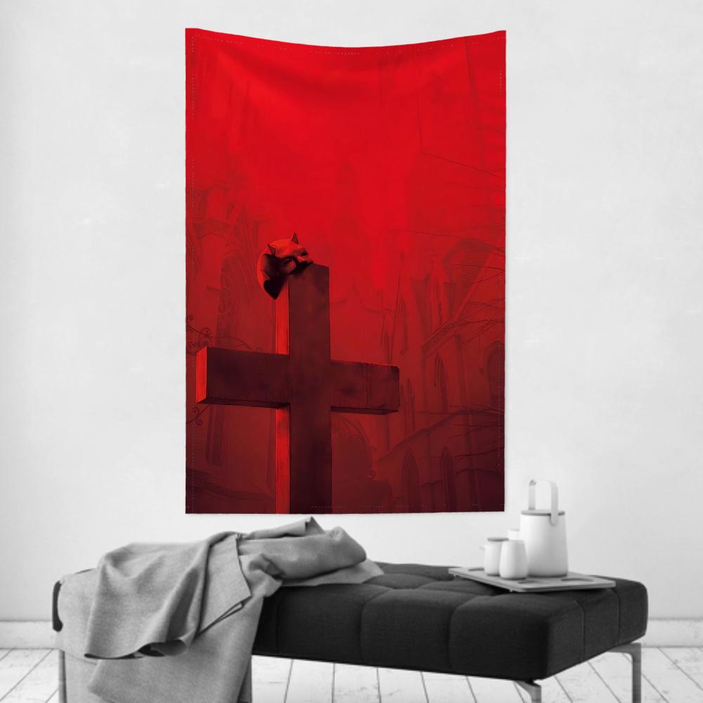 

Evil Superhero DDaredevil Tapestry Room Decor Wall Cloth Party Hanging Background Room Decor Baby Room 74x94cm(29x37in)