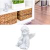 Cherub Statue Synthetic Resin Material Lovely Style White Baby Figurines for Party Decorations Decorative Sculpture Ornament Toy(Right)
