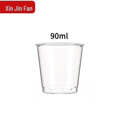 Xinjinfan 90ml Verdickte Einweg-Plastikbecher