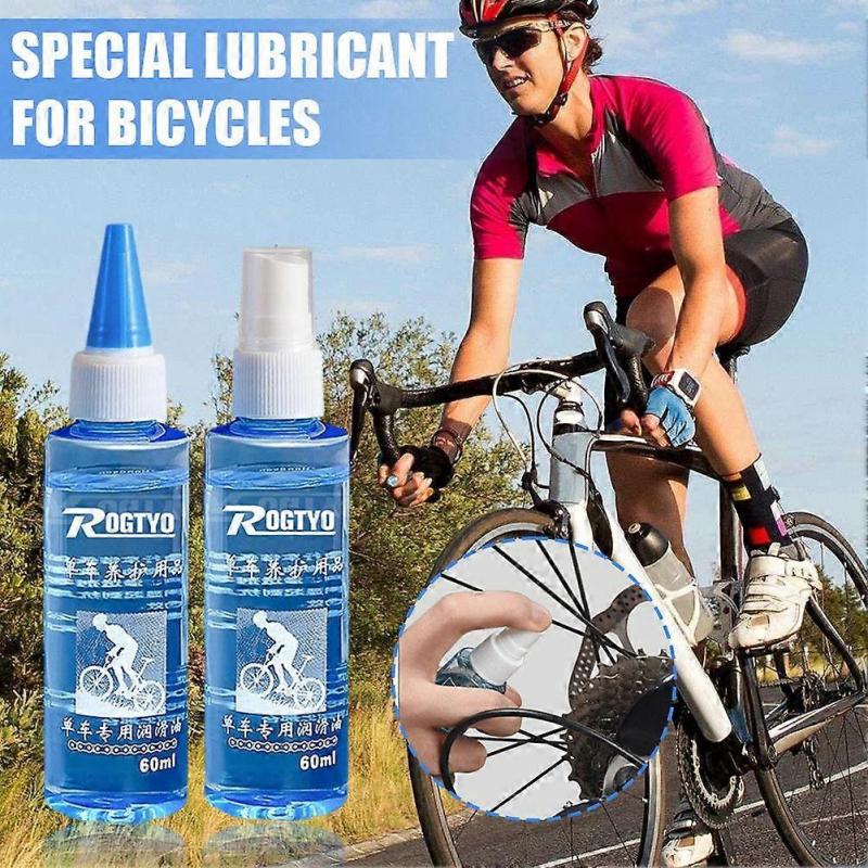 Bicycle Chain Lubricant Oil 60ml Rust Prevention Dual Spray Dropper Head For Bike Bearings Locks Sewing Machine Maintenance