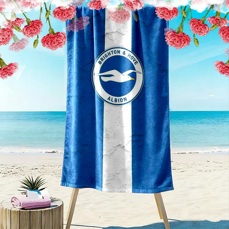 Asciugamano da Spiaggia Brighton & Hove Albion, Asciugamano Grande Morbido Asciugatura Rapida per Spiaggia Campeggio Nuoto