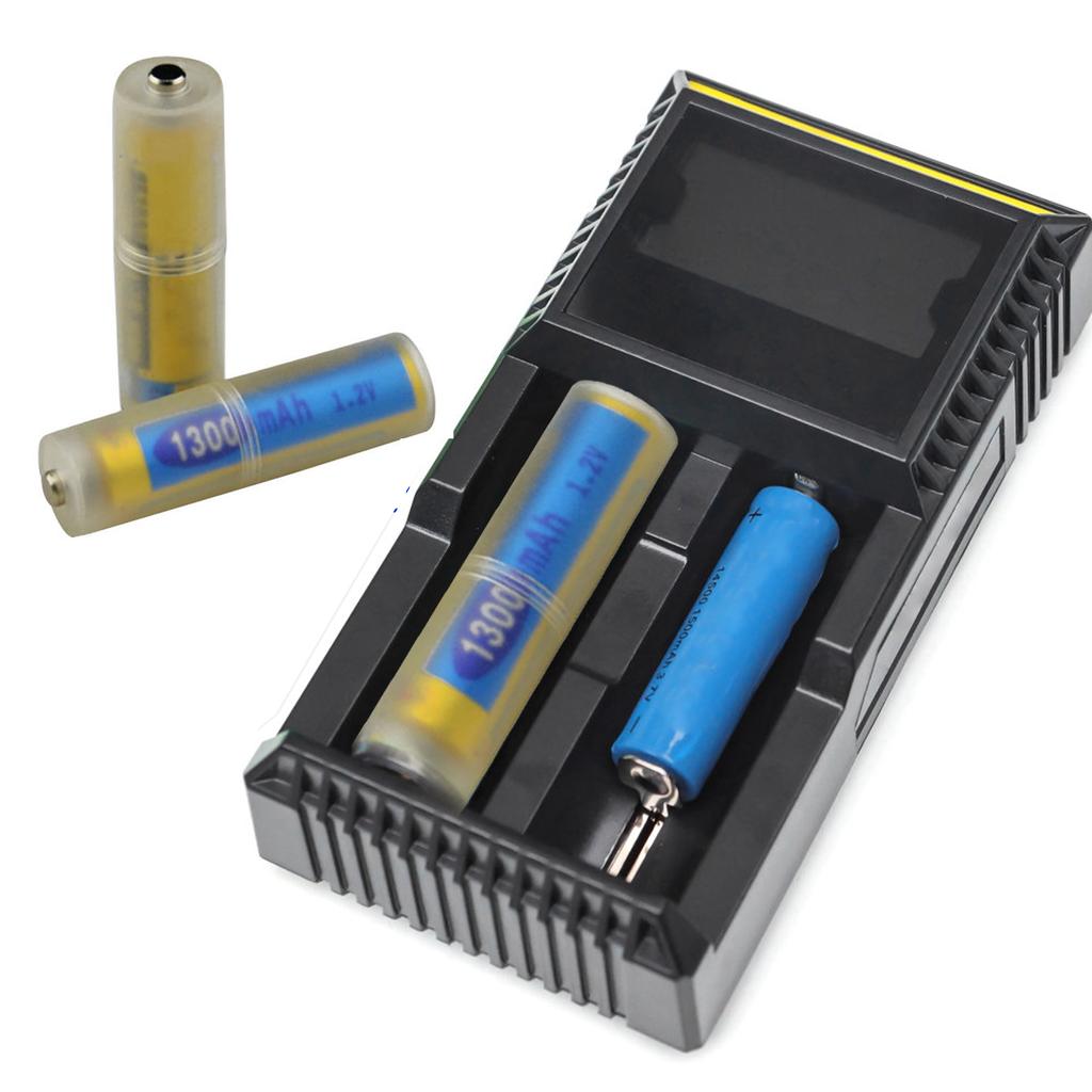 4/8Pcs AAA To AA Size Battery Converter,AAA to AA Adapter with Metal Contacts on Bottom for Battery,Battery Storage Case