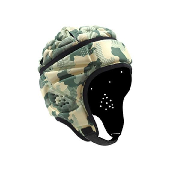 Adjustable Kids Outdoor Sports EVA Football Helmet Goalkeeper Shockproof Soft Rugby Helmets for Football & Rugby