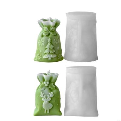 Christmas Candy Bag Silicone Mold For Candle Soap Chocolate Christmas Decoration Silicone Mold
