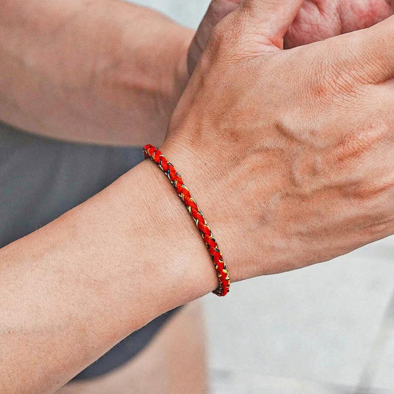 New Chinese Style Ethnic Rope Bracelet Men Women Handmade Weaven Adjustable String Braslet Yoga Meditation Healing Accessories