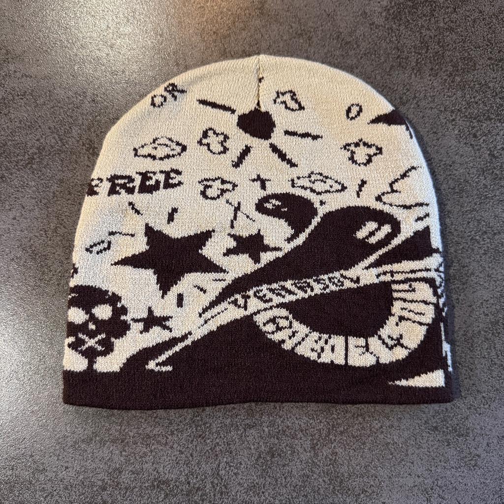 Halloween Skull Ghost Star Acrylic Wool Hat Trendsetting Design For Weather Cold