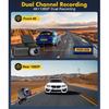 Soam Dash Cam 4K+1080P Dual-channel Dash Car Camera Recorder With GPS WiFi Car DVR 24H Parking Monitor Black Box