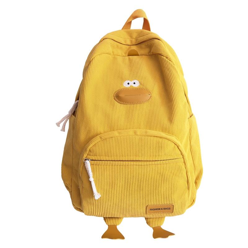 

Women Cartoon duck backpack female backpacks girl student funny schoolbags