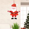 3pcs/set Cartoon Santa Claus Pendant Snowman Elk Christmas Wall Hanging  Christmas