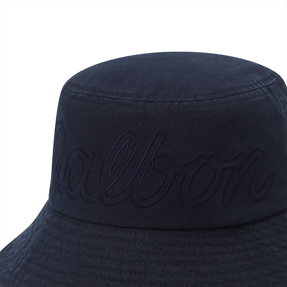 MALBON GOLF New Basic Logo Bucket Hat Navy
