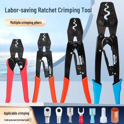 Ratsche-Crimpzange für OT/SV/Ring/Gabel Kupferdraht-Kabelschuhe