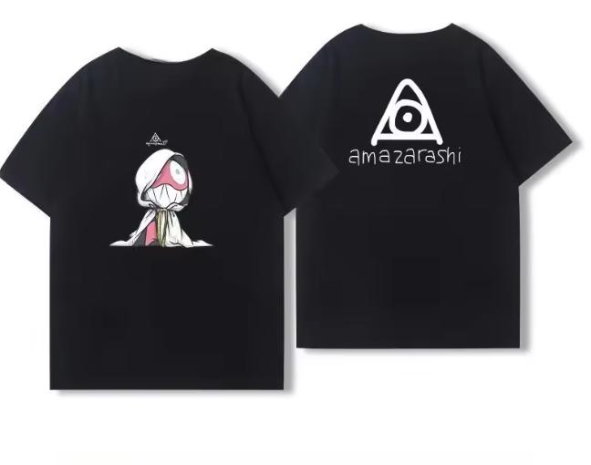 

Japanese Rock Band Amazarashi Shortsleeved Tshirts for Unisex and Women Summer New Simple Loose Cotton Half Sleeve Tide S