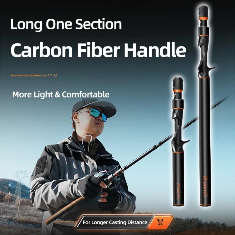 Portable Multi-sections Carbon Fishing Rod Adjustable 1.98 To 2.13m M/F Action Long Cast 4+1Sec High Carbon Ultra Light Travel-specific Fishing Rod