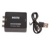 AV To HD Multimedia Interface Converter 1080P Low Consumption Black AV Converter for TV 5V