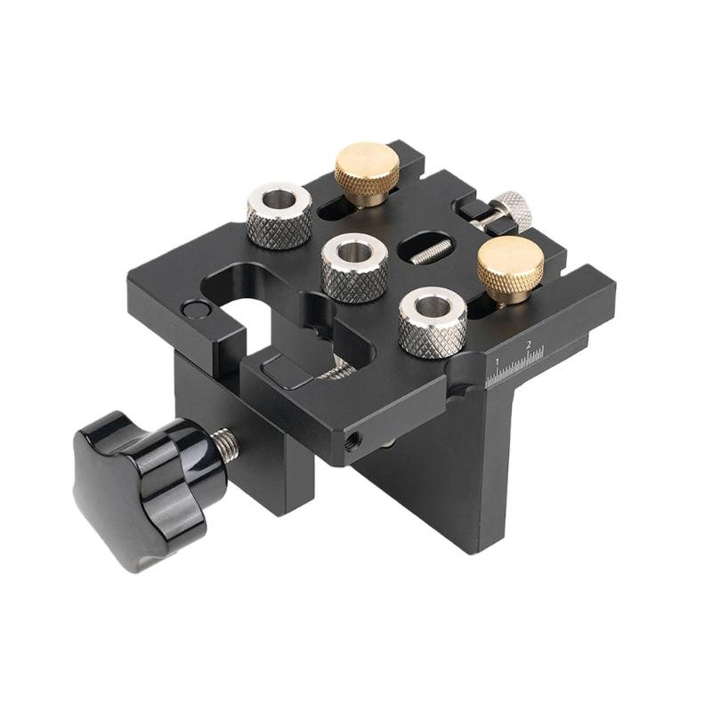 High Precisions Woodworking Hole Punch Tool Dowel Jig for Accurate Locating in Furniture Assembly and DIY Projects