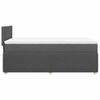 Box Spring Bed with Mattress Dark Gray 80 x 200 cm Fabric