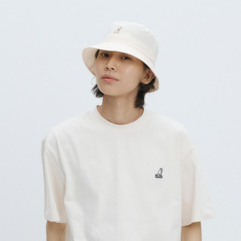 Kangol Seersucker Bucket Ivory 4422