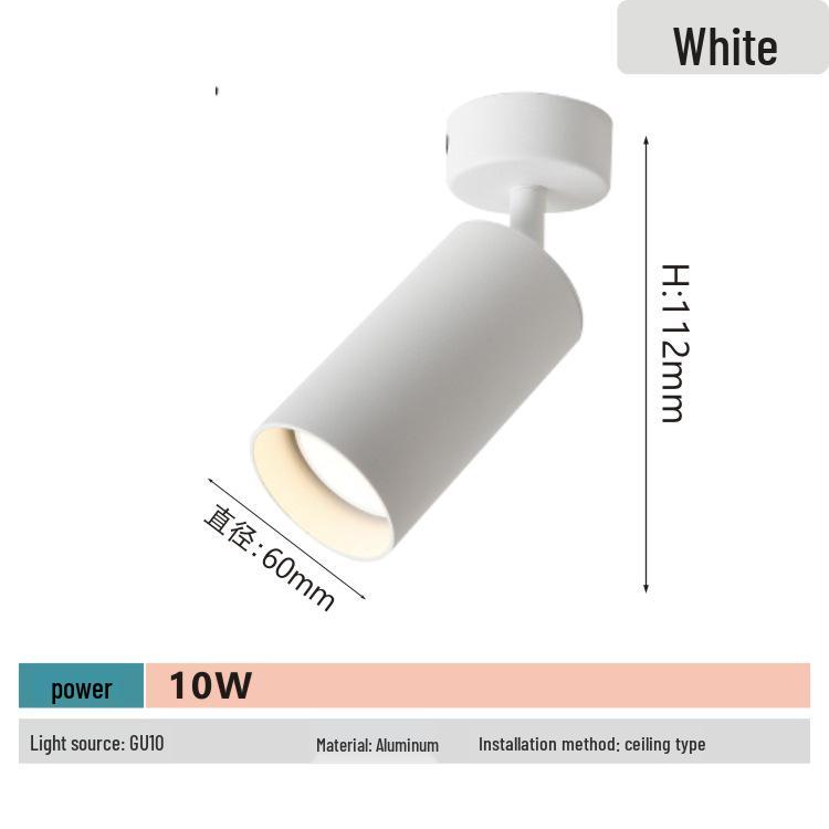 Nordic Rose Gold LED Track Spotlight, 7W Surface Mounted Ceiling and Background Wall Display Light.