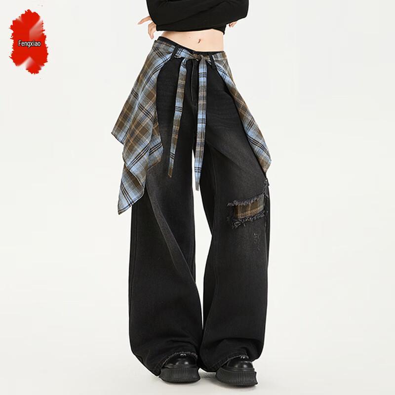 

Women s High-Waist Wide-Leg Denim Jeans 2XL