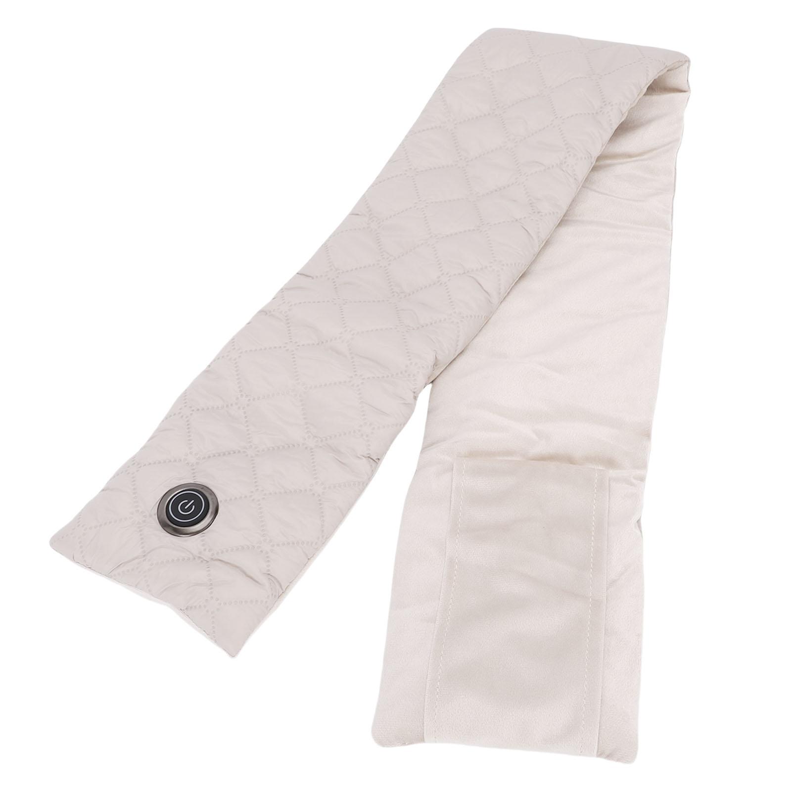 Heated Scarf Beige 3 Temperature  s Comfortable Washable USB Electric Scarf for Winter