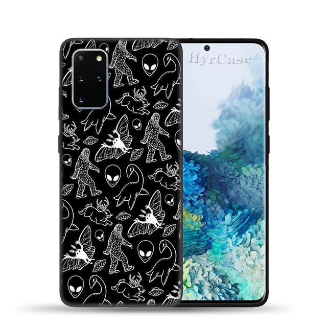 Alien Space Silicone Case For Samsung Galaxy S22 S21 Ultra S20 Fe Plus A53 A73 A52 A72 A51 A71 A22 A12 A32 A50 A33 A13 Cover