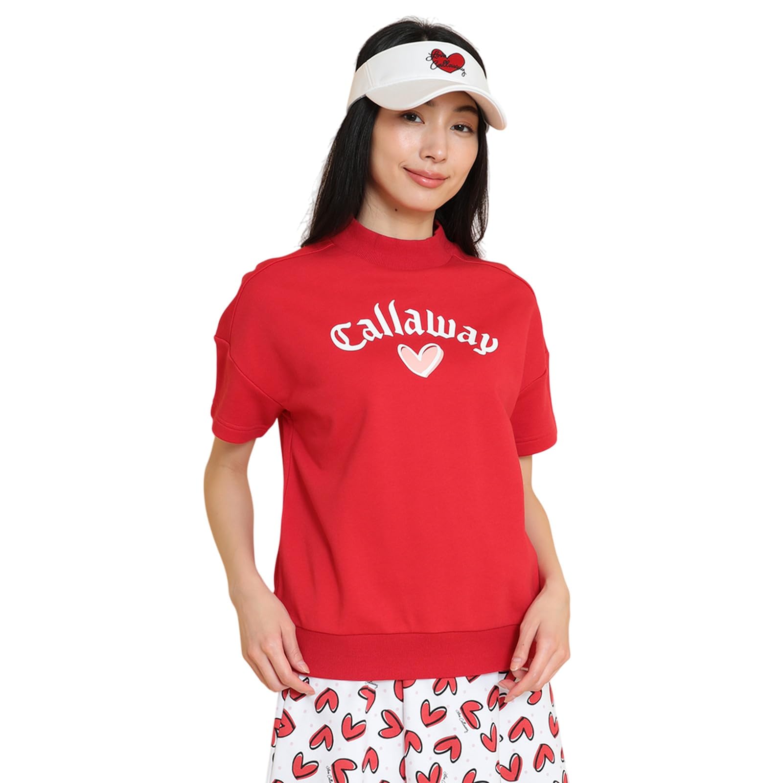 

Свитшот с коротким рукавом и воротником-стойкой для гольфа C25117222 L [Callaway] Женский [Серия LOVE] / / 1100_Красный