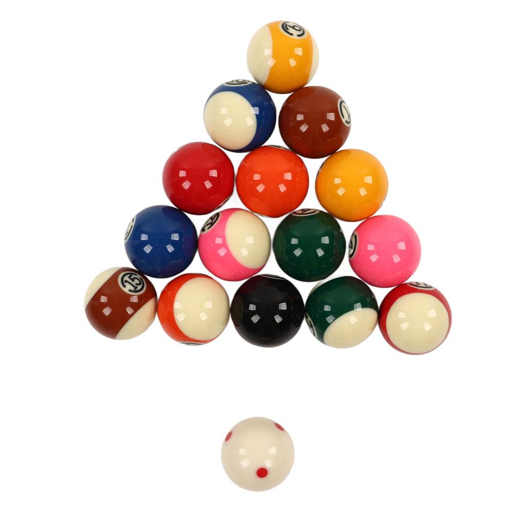5.72cm Billiards Balls 16 Pieces Large Size American Style Resin Pool Balls Set for Entertainment