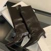 Eilyken Autumn Winter Street Style Thin Low Heels Women Knee-High Boots Sexy Pointed Toe Casual Party Shoes Long Botas Mujer
