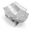 Faltbarer Holzkohle-Grill Tragbarer Zusammenklappbarer Camping-Grill aus Edelstahl für Outdoor-Reisen, Urlaub, Park, Garten