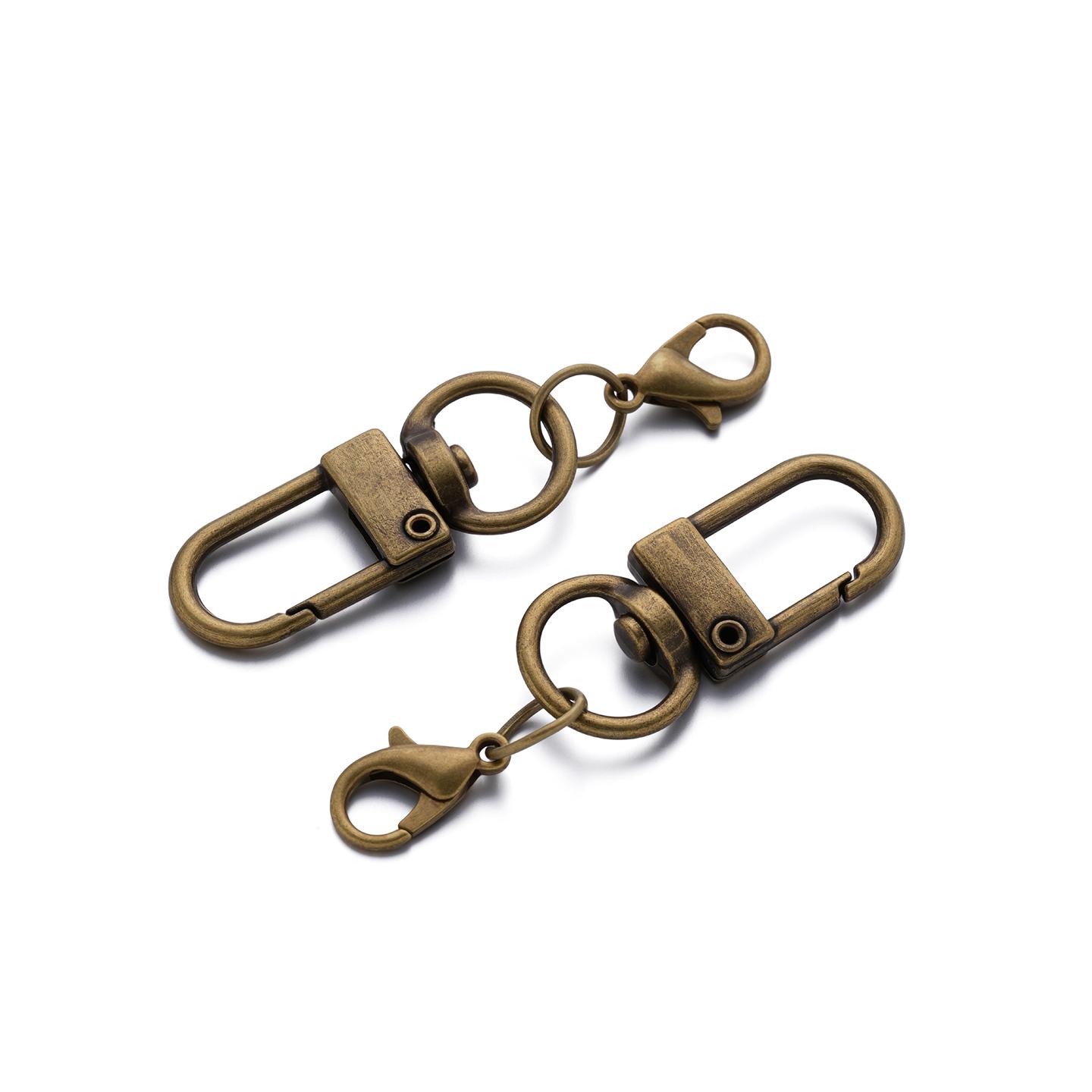 

10pcs Alloy Keychains With Lobster Clasp Hooks Buckle Key Chain Rotating Carabiner for DIY Phone Chain Bags Pendants Accessories